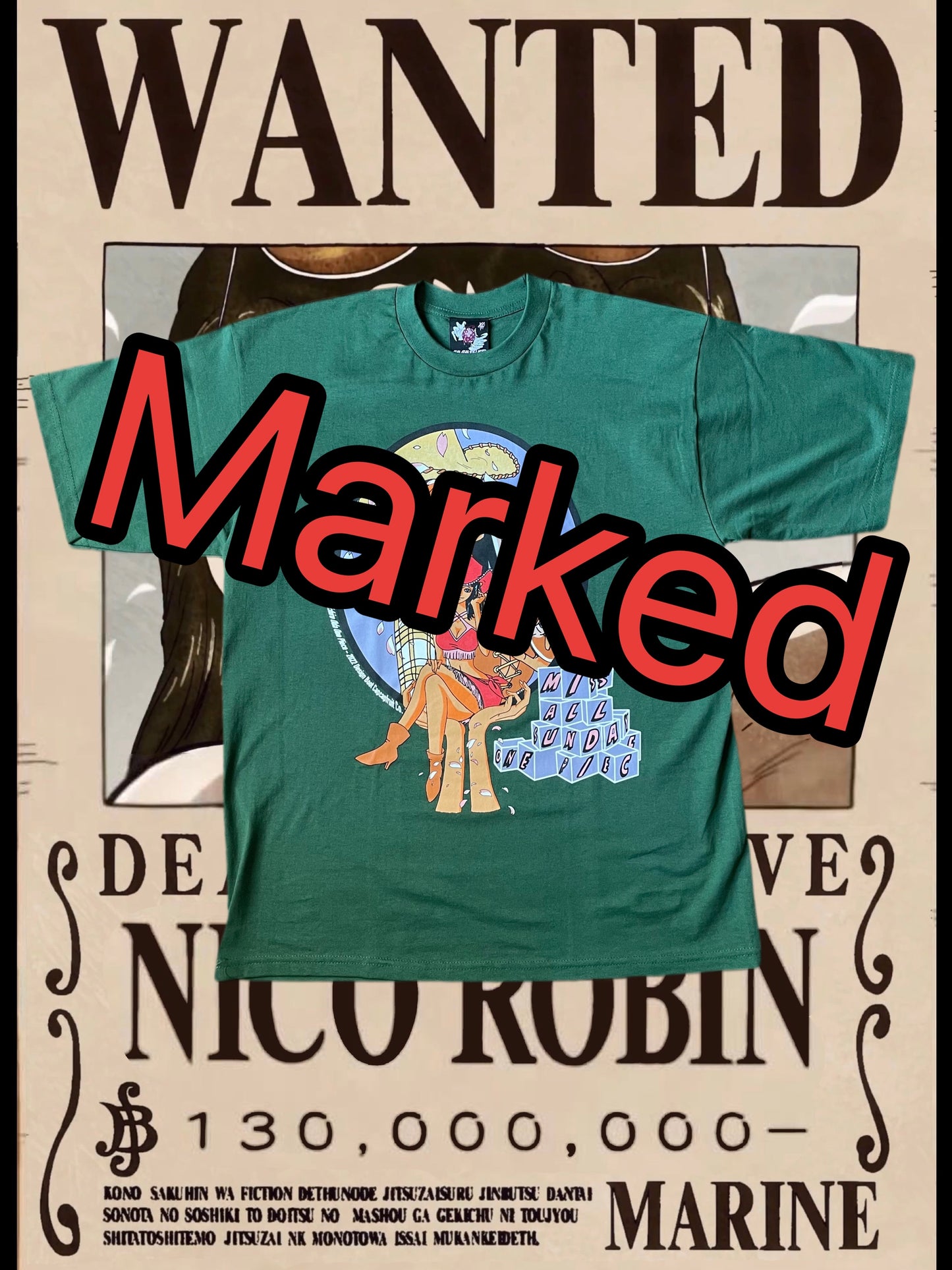 MARKED* CCF Boot #14 Nico Robin solo T-shirt